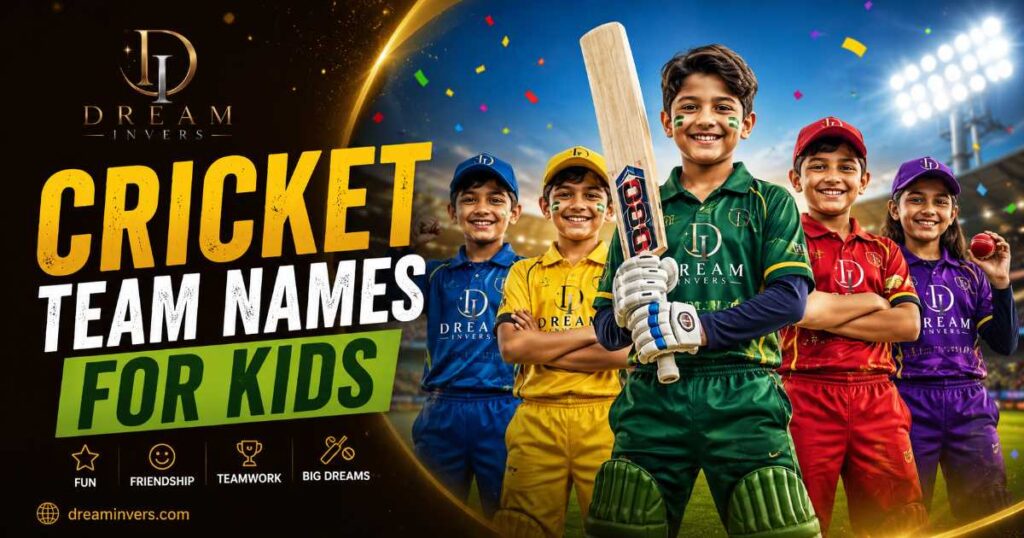 Cricket Team Names for Kids